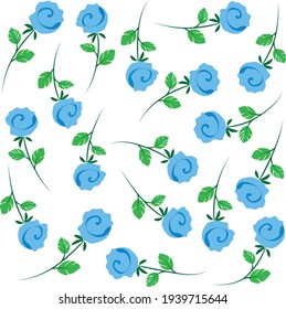 vector drawing blur rose flowers set