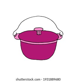 Vector drawing of a bowler hat on a white background. The drawing was made by hand.