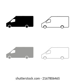 Vektorgrafik von Bussen, schwarz und grau