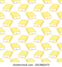Vector drawing by hand with cute books, for children on a white background.