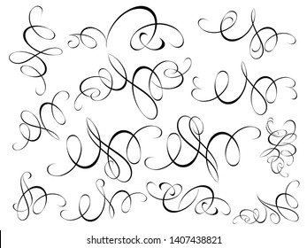 Vector drawing with calligraphic design elements .