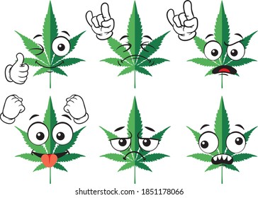 Dibujo vectorial de una hoja de cannabis. Perfecto para imprimir en camisetas, carteles, papel mural, murales de pared, tazas, gafas, tumbonas, pancartas, enrollados, paredes de exposición y cualquier otro material de impresión.