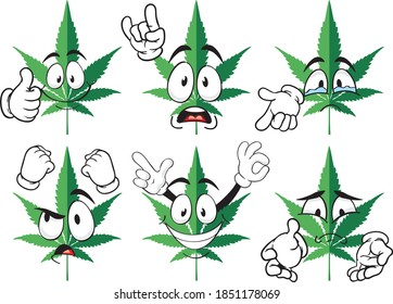 Vector drawing of a cannabis leaf. Perfect for printing on T-shirts, posters, wall papers, wall murals, mugs, glasses, deck chairs, banners, roll-ups, display walls and any other printing materials.