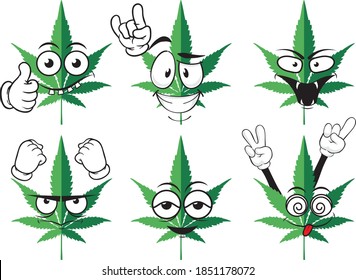 Vektorgrafik eines Cannabisblattes. Ideal für den Druck auf T-Shirts, Poster, Tapeten, Wandgemälde, Becher, Brillen, Liegestühle, Banner, Rollup, Display-Wände und andere Druckmaterialien.