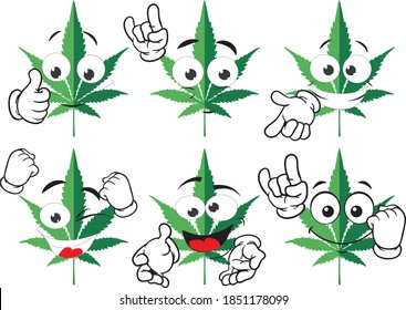 Vektorgrafik eines Cannabisblattes. Ideal für den Druck auf T-Shirts, Poster, Tapeten, Wandgemälde, Becher, Brillen, Liegestühle, Banner, Rollup, Display-Wände und andere Druckmaterialien.