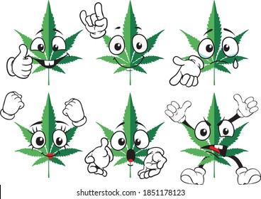 Vector drawing of a cannabis leaf. Perfect for printing on T-shirts, posters, wall papers, wall murals, mugs, glasses, deck chairs, banners, roll-ups, display walls and any other printing materials.