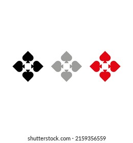 Tarjeta de dibujo vectorial pico, color gris negro estilo plano