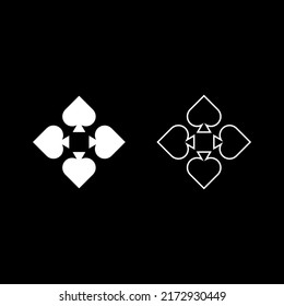 Color de la forma plana blanca de la tarjeta de dibujo vectorial
