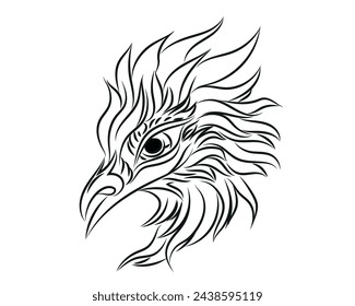 Vector drawing Cartoon Bird