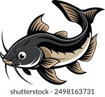 Vector Drawing of a Catfish 