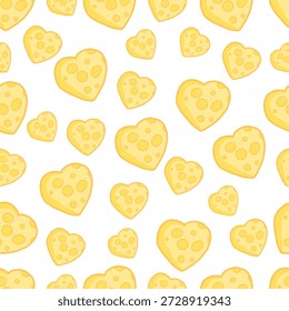 Dibujo de Vector de un corazón de queso. Diseñado para impresión, decoración, vacaciones, Web