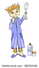 vector drawing chemist