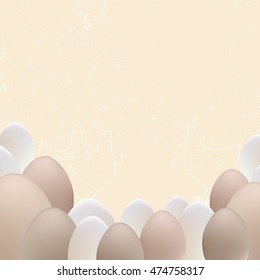 Vector drawing - chicken eggs. Use printed materials, signs, items, websites, maps, posters, postcards, packaging.