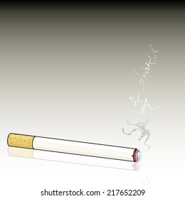 Vector drawing /Cigarette/ Easy