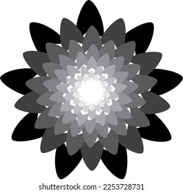 vector drawing circle aura black and whitemonochrome style
