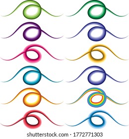 símbolo de diseño de lápiz de color de dibujo vectorial 