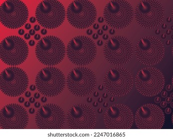 Vector drawing of colorful flowers on gradient background Beautifully arranged for graphical. abstract seamless geometric pattern. for wallpaper. design page fill. Colorful vector illustration.  