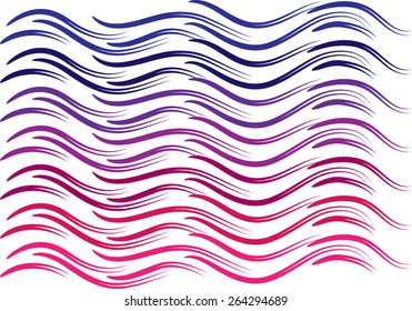 vector drawing colorful lines