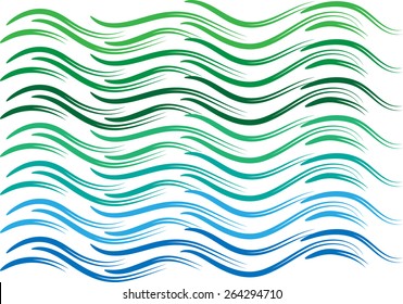 vector drawing colorful lines