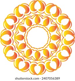 Vector drawing for coloring book. Geometric floral pattern. Contour drawing on a white background. Mandala.