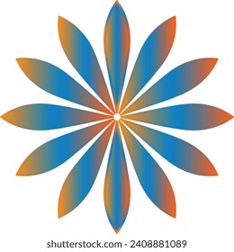 Vector drawing for coloring book. Geometric floral pattern. Contour drawing on a white background. Mandala.