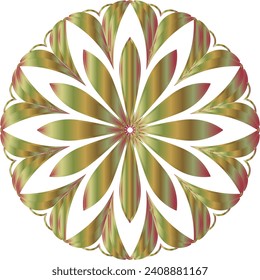 Dibujo de vectores para libro de coloreado. Patrón floral geométrico. Dibujo de contorno sobre un fondo blanco. Mandala.