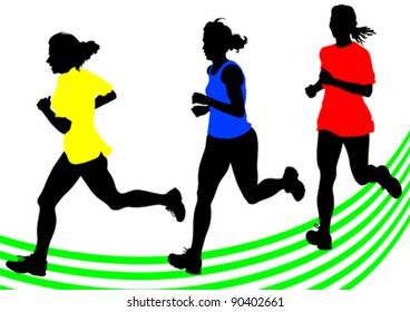 Vector drawing competition on run