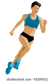 Vector drawing competition run among women