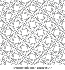 vector drawing consisting of thin linear elements. patterns, lattices, straight and rounded intersecting lines.