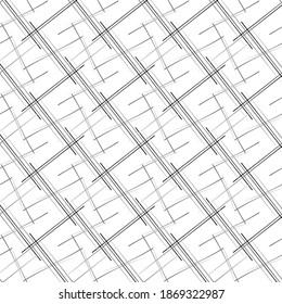 vector drawing consisting of thin linear elements. patterns, lattices, straight and rounded intersecting lines.