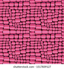 Vector drawing of crocodile skin. Crocodile seamless pattern.