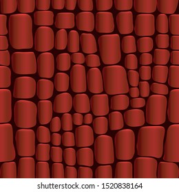 Vector drawing of crocodile skin. Crocodile seamless pattern.