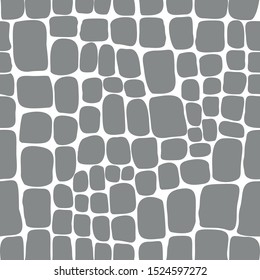 Vector drawing of crocodile skin. Crocodile seamless pattern.