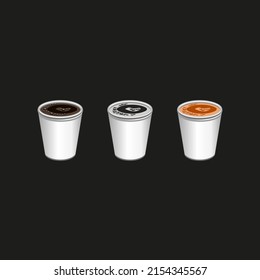Vector drawing of a cup with a drink