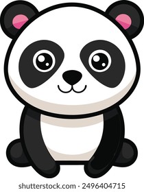 Vector Dibujo de panda lindo