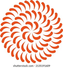 León de fondo, adorno circular en forma de flor