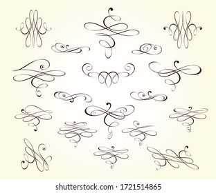 Vector drawing with decorative design elements.