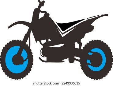 dibujo vectorial de una bicicleta de tierra