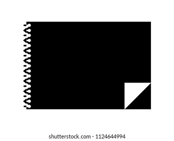 Vector drawing documentation album icon for web design or custom creative design decoration