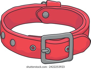 dibujo vectorial de un collar de perro sin fondo