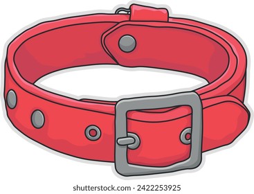 dibujo vectorial de un collar de perro sin fondo
