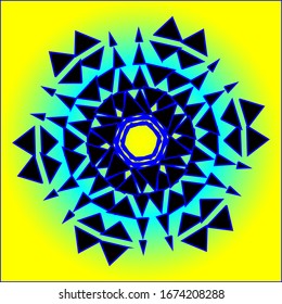 Dibujo vectorial de doodle mandala. Mandalas étnicas con coloridos adornos tribales.