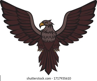 vector drawing of an eagle