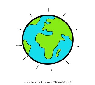 dibujo vectorial, ilustración de plano terrestre