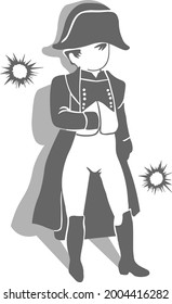 dibujo vectorial del emperador Napoleón 1