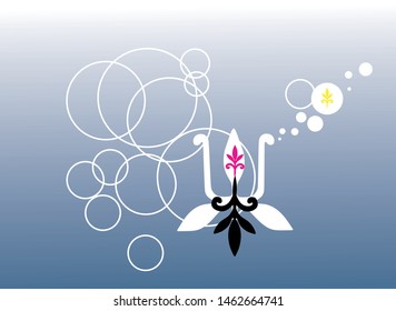 Vector drawing. Ethnic ornamental pattern