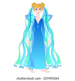 vector drawing fairies for children