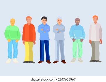 Vector drawing of fictional characters. Drawn by hand. cartoon set.