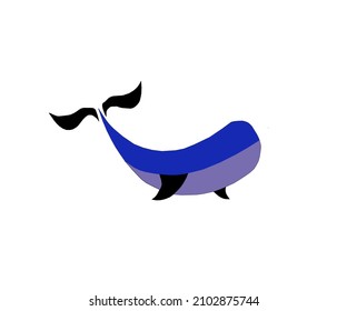 vector drawing, fish logo illustration