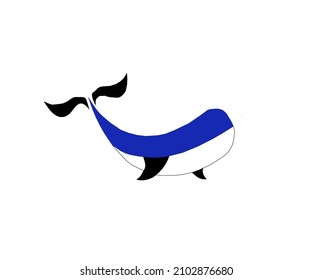 vector drawing, fish logo illustration